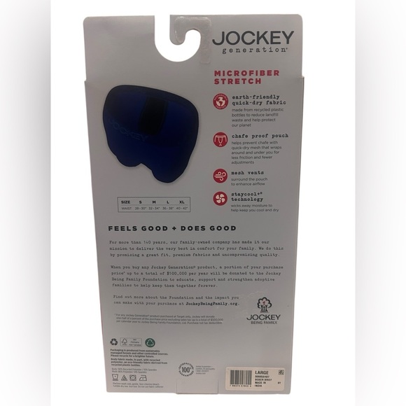 Jockey Generation No Chafe Pouch Microfiber Boxer Briefs 3 pack - Picture 2 of 4